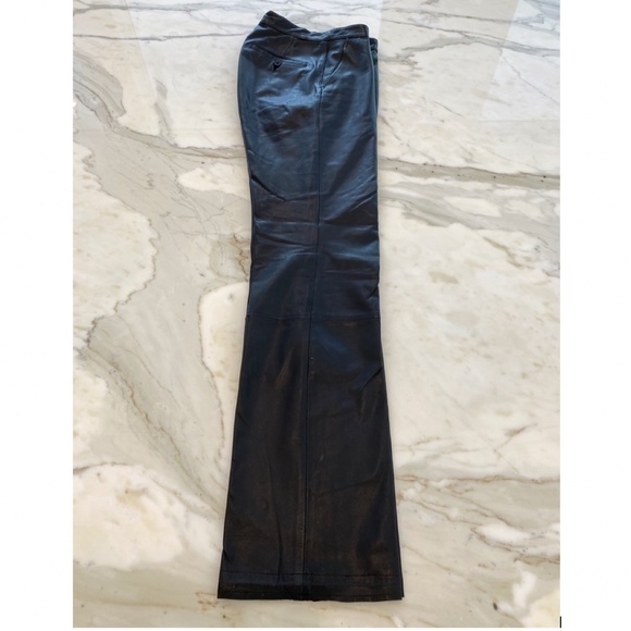 REM GARSON BLACK LEATHER CARGO PANTS SIZE US 2 - Picture 4 of 15